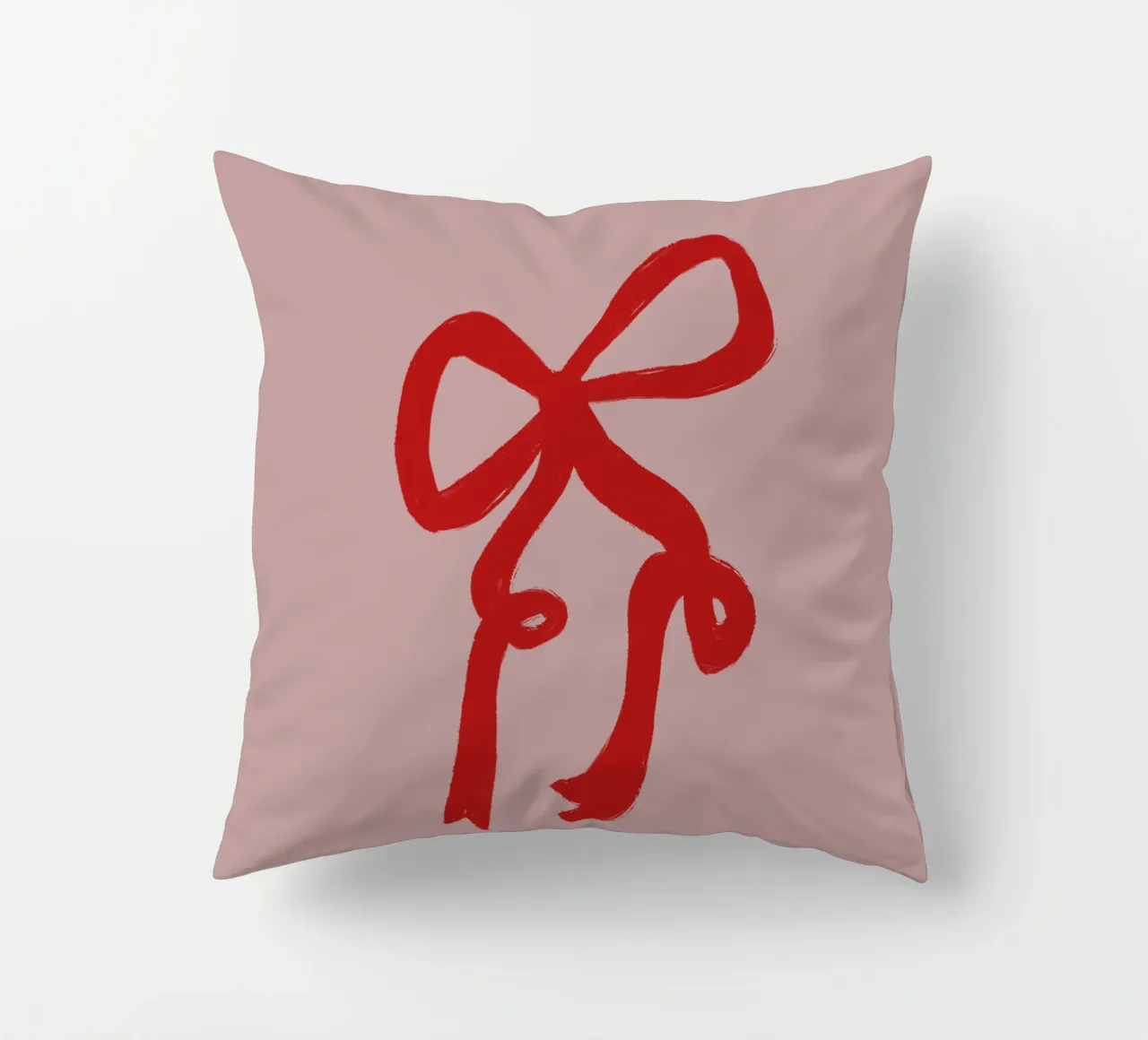 Pink Red Ribbon cuscino da ni-ja artboutique