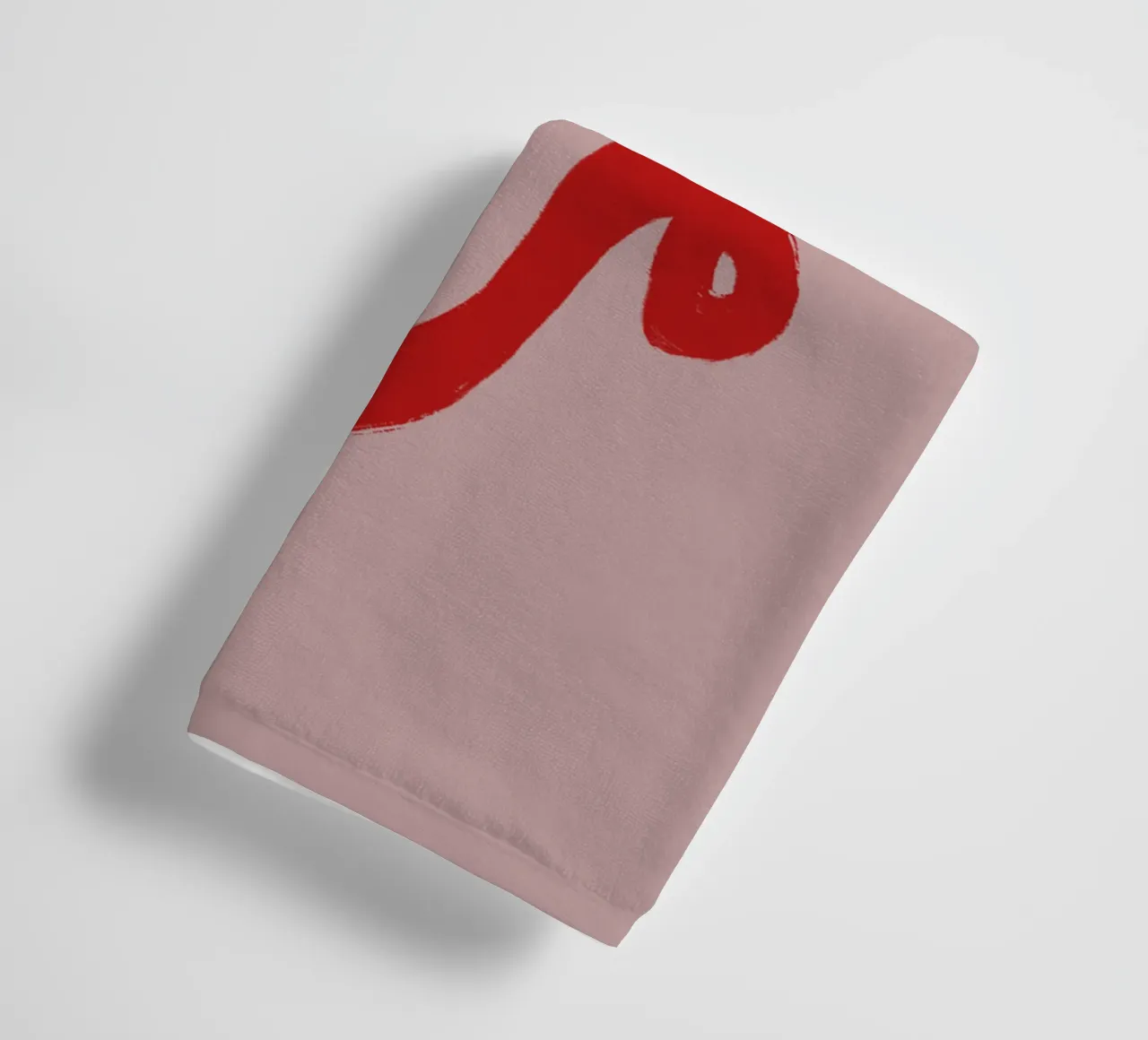 Pink Red Ribbon asciugamano da bagno da ni-ja artboutique