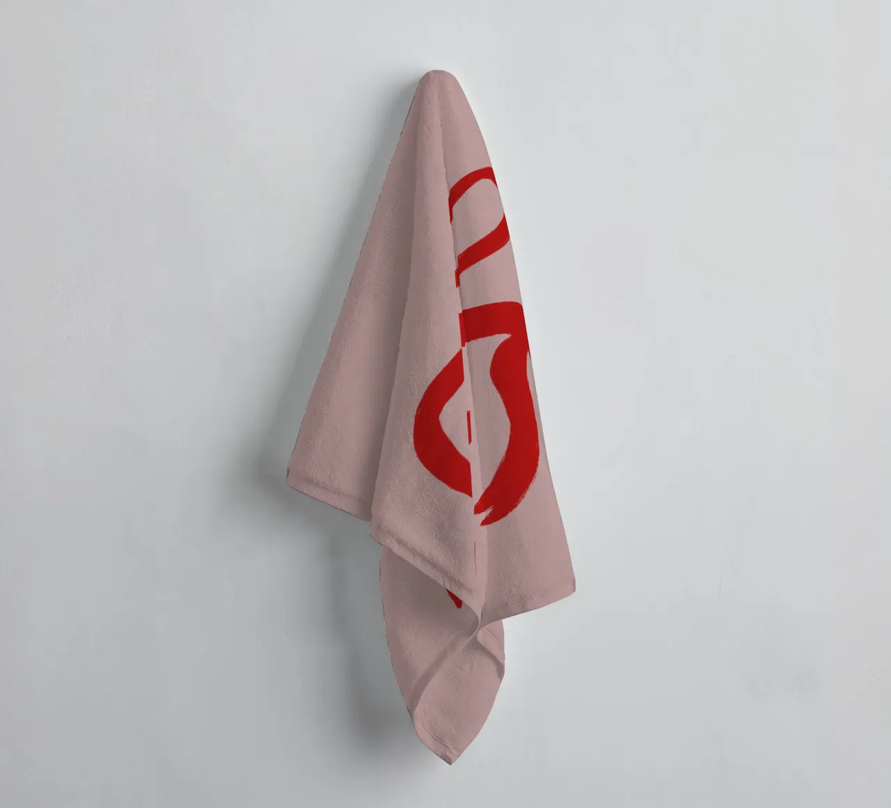 Pink Red Ribbon asciugamano da bagno da ni-ja artboutique