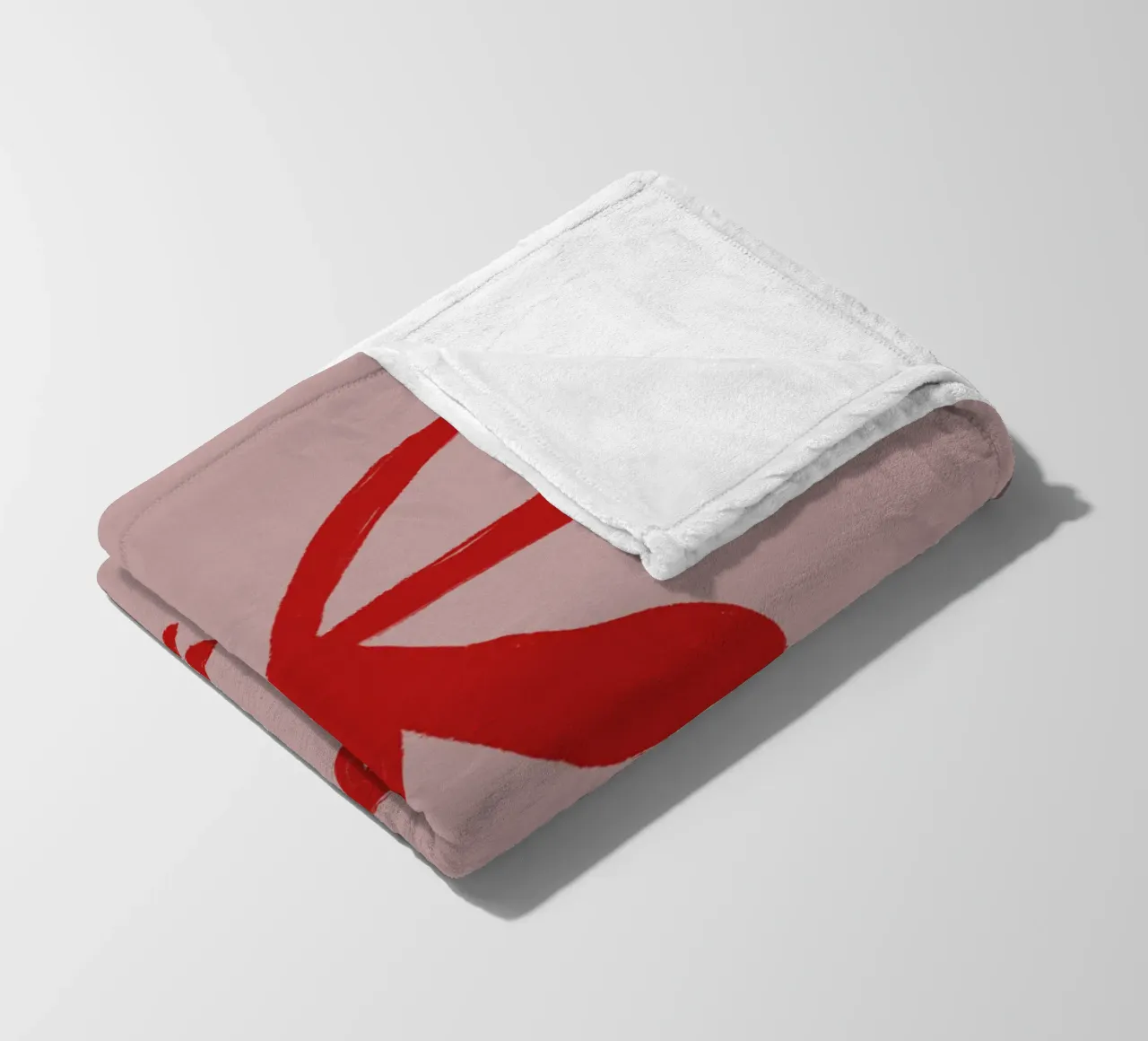 Pink Red Ribbon coperta in pile da ni-ja artboutique