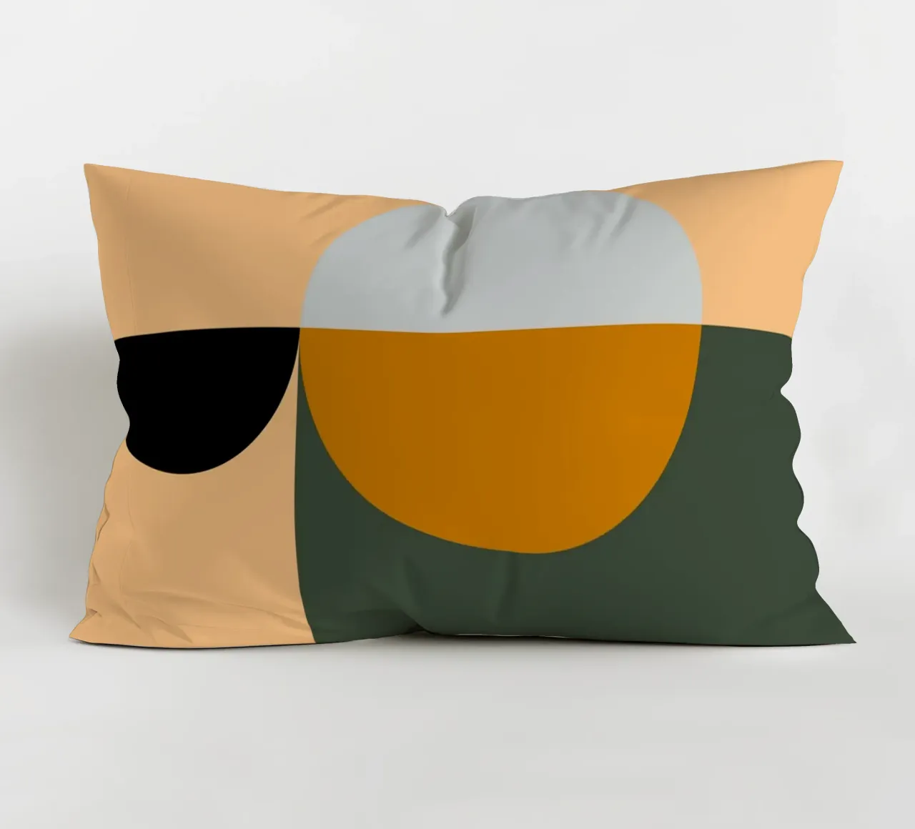 Mid Century Geometric Abstract 18 cuscino da KHouse Studio