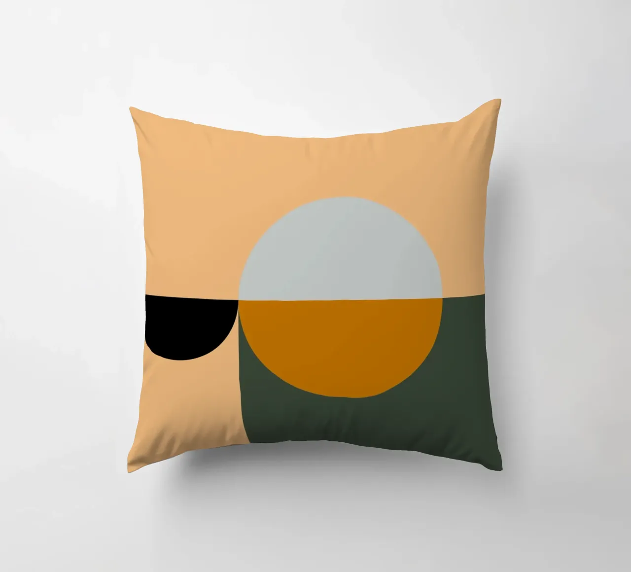 Mid Century Geometric Abstract 18 cuscino da KHouse Studio