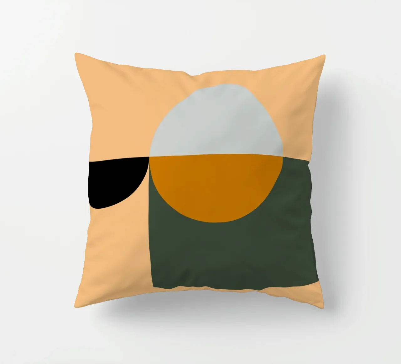 Mid Century Geometric Abstract 18 cuscino da KHouse Studio