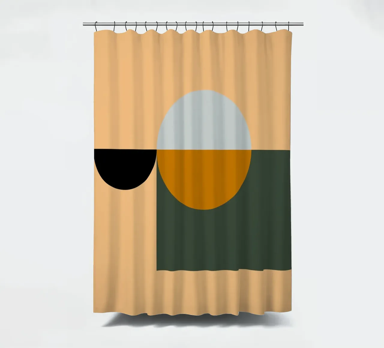 Mid Century Geometric Abstract 18 Duschvorhang von KHouse Studio
