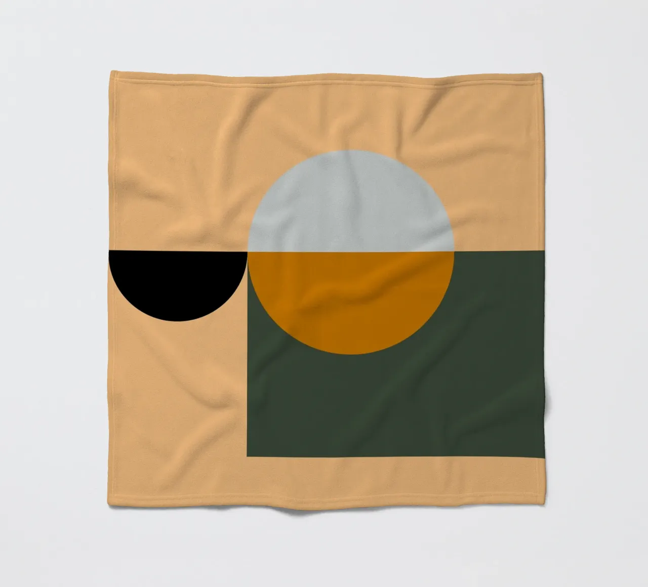 Mid Century Geometric Abstract 18 coperta in pile da KHouse Studio