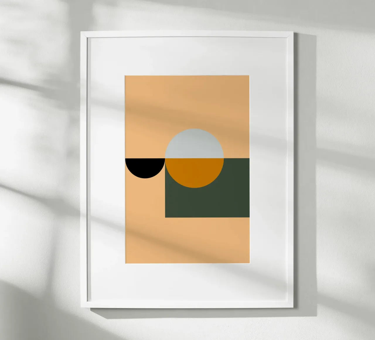 Mid Century Geometric Abstract 18 carta hahnemühle da KHouse Studio