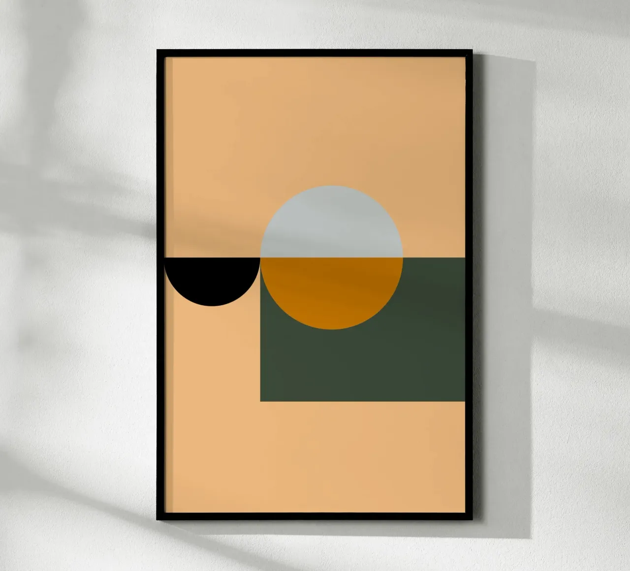 Mid Century Geometric Abstract 18 carta hahnemühle da KHouse Studio