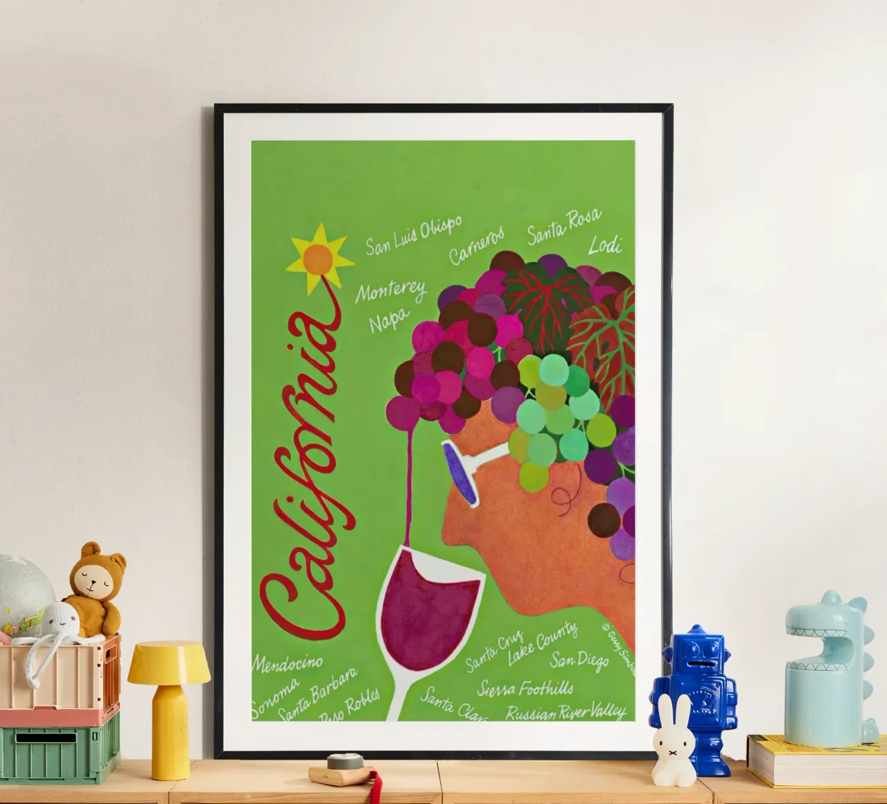 California poster da Simboli Design