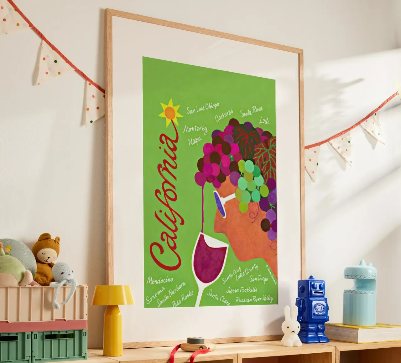 California poster da Simboli Design
