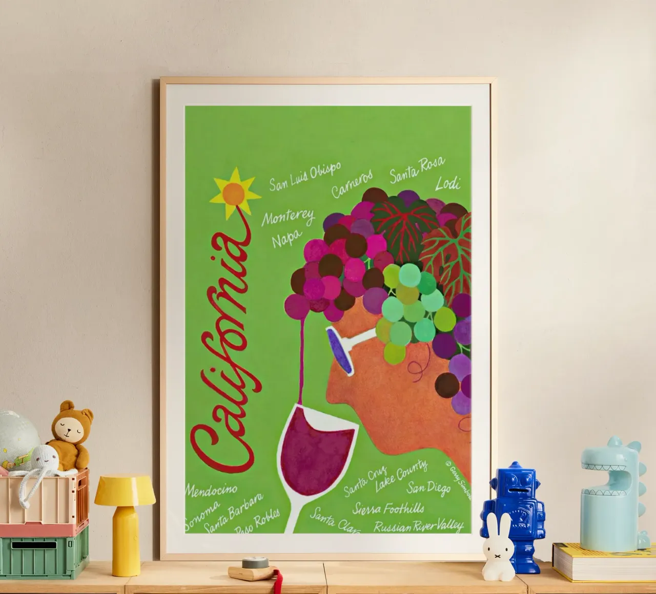 California poster da Simboli Design