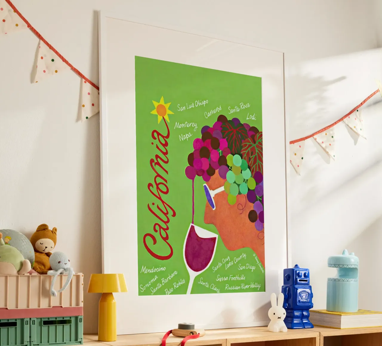 California poster da Simboli Design