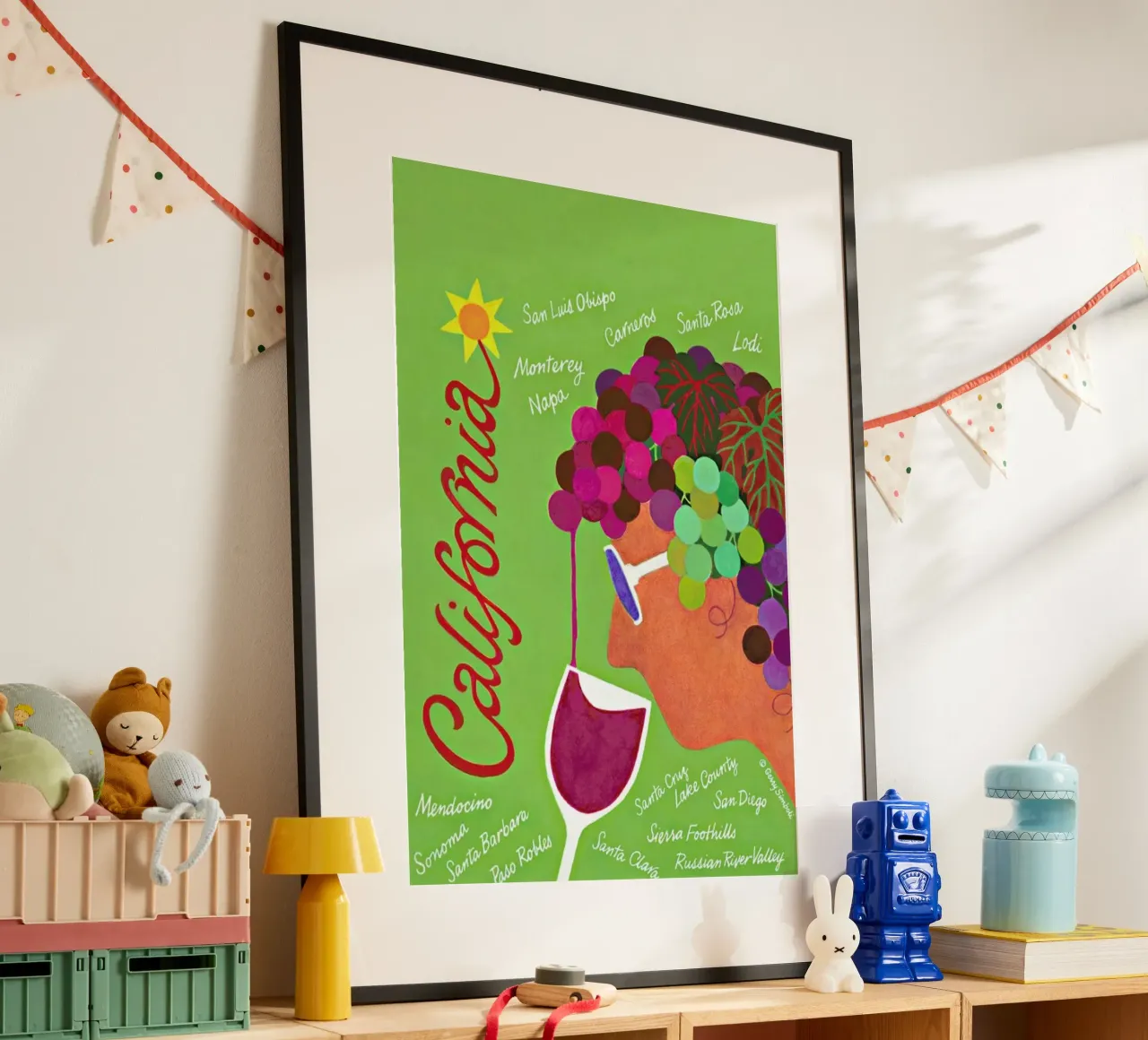 California poster da Simboli Design