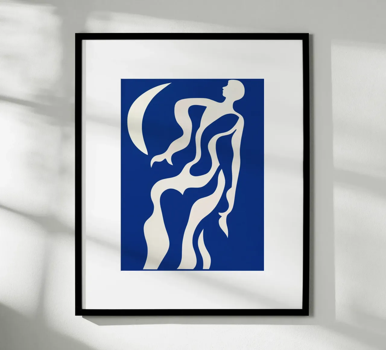Donna astratta a mezza luna ispirata a Matisse carta hahnemühle da Autofocus