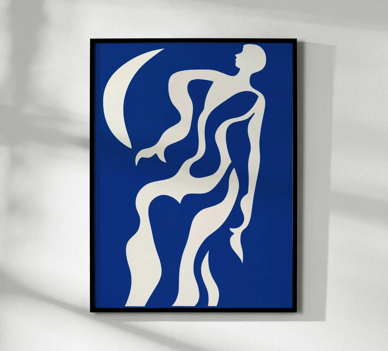 Donna astratta a mezza luna ispirata a Matisse carta hahnemühle da Autofocus