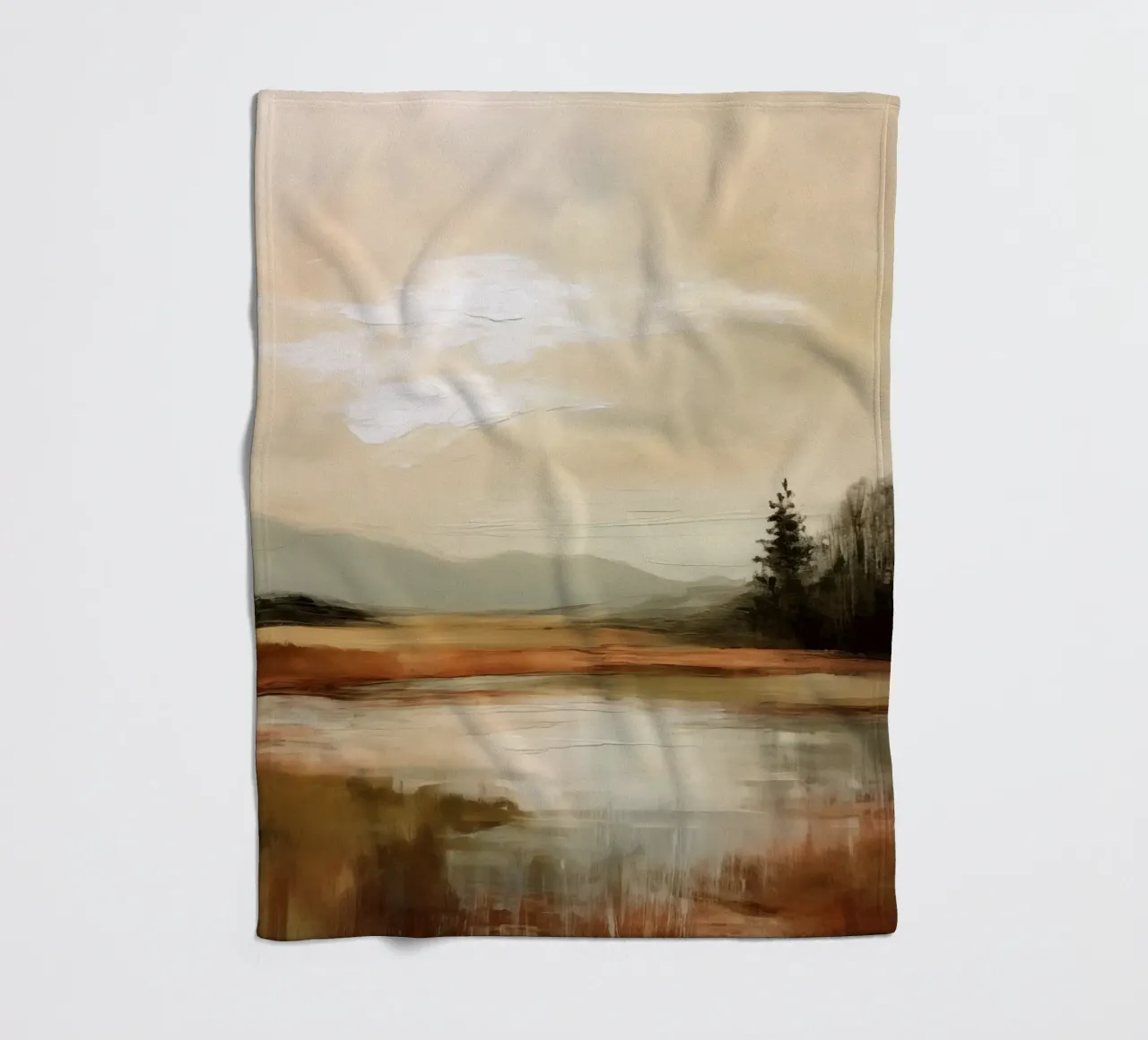 Golden Stillness coperta in pile da treechild