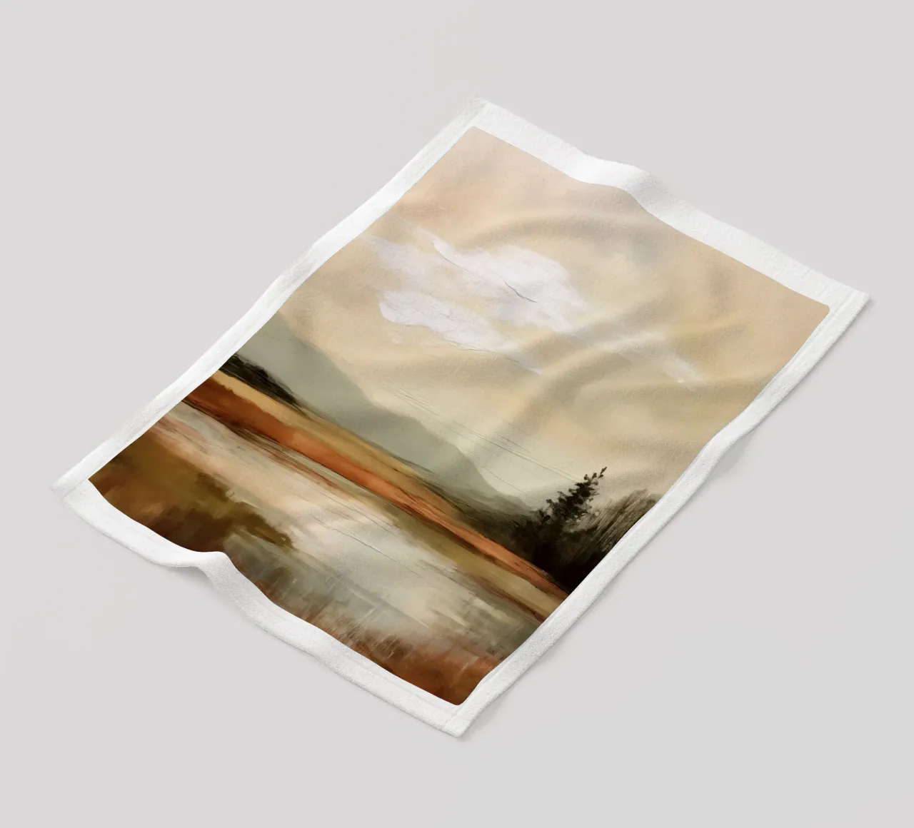 Golden Stillness coperta in pile da treechild