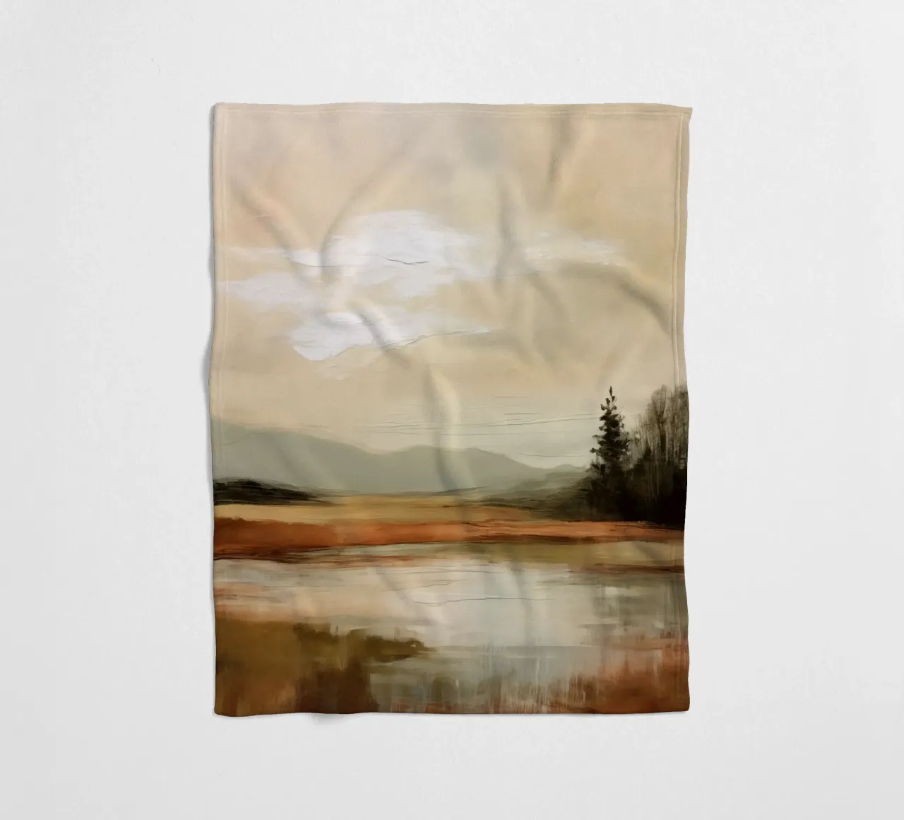 Golden Stillness coperta in pile da treechild