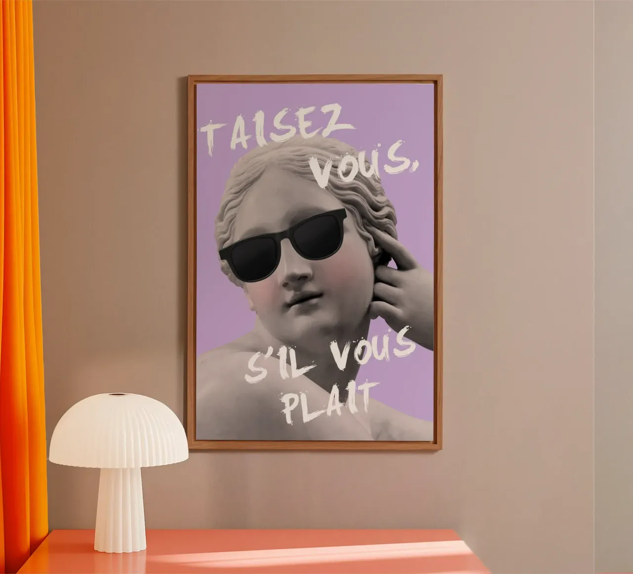 Shut Up Please Maximalist Art alluminio dibond da GraceDigitalArtCo