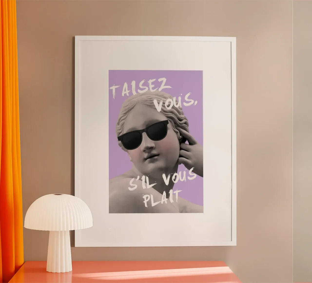 Shut Up Please Maximalist Art carta hahnemühle da GraceDigitalArtCo