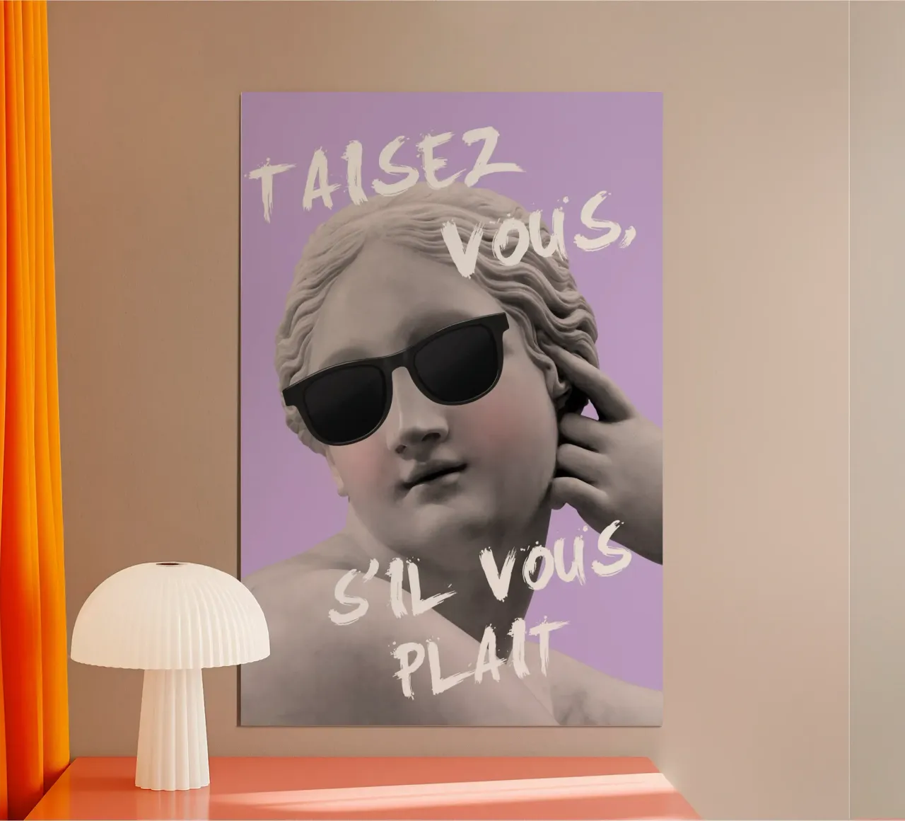 Shut Up Please Maximalist Art carta hahnemühle da GraceDigitalArtCo