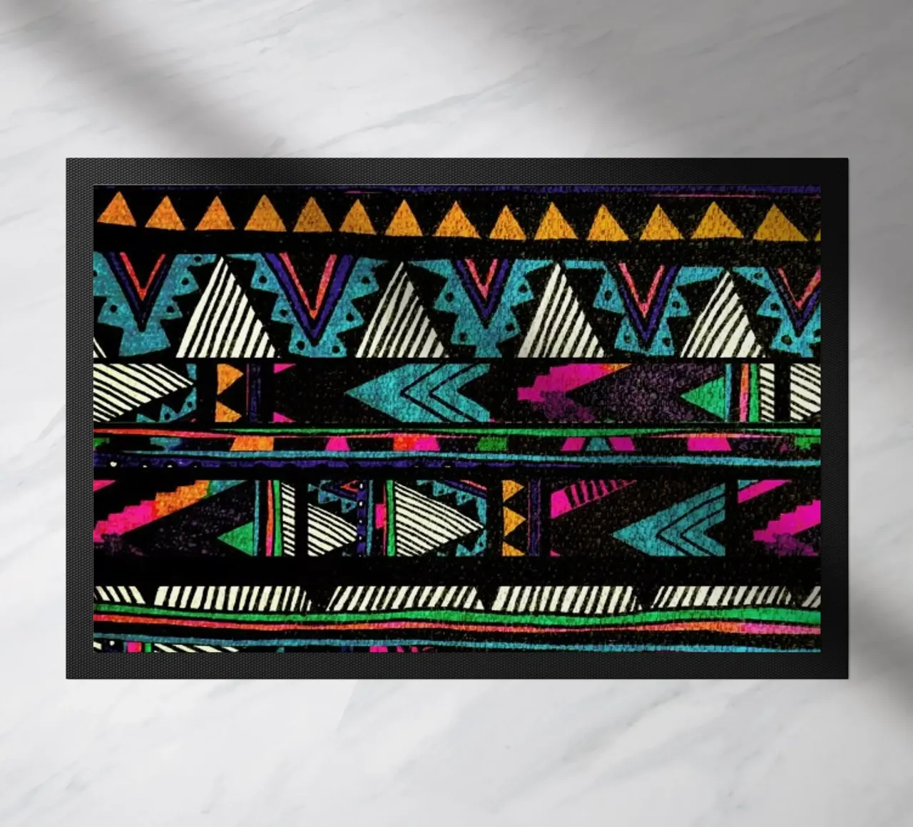 Huipil doormat by Kris Tate