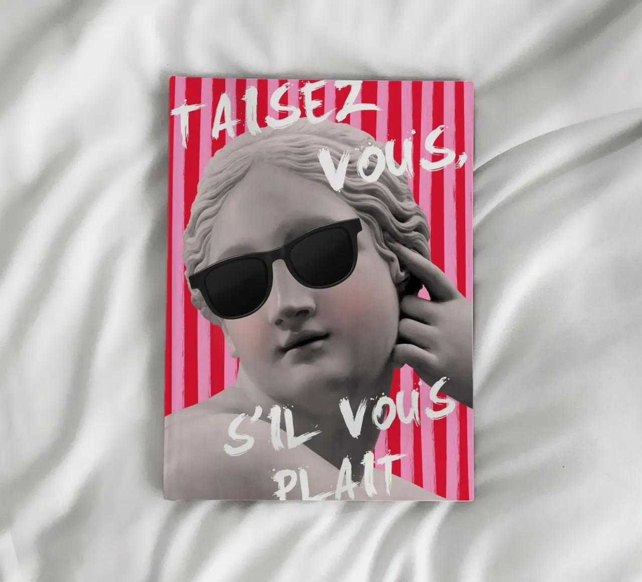 Shut Up Striped Maximalist carnet de notes de GraceDigitalArtCo