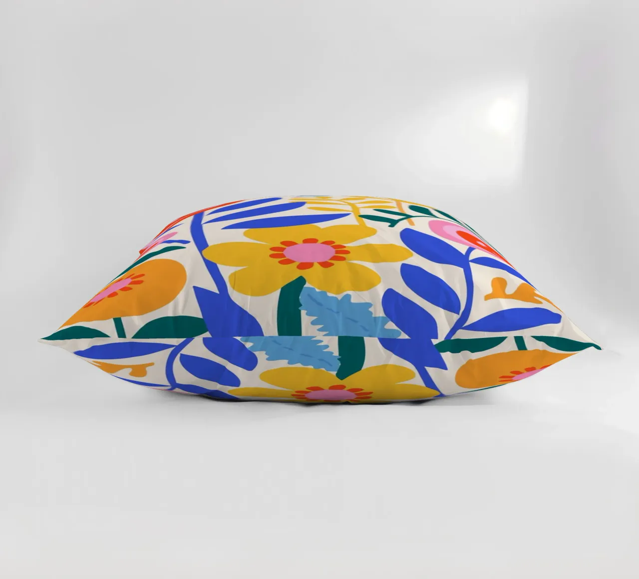 Vibrant floral splendour decorative cushion by Whole©
