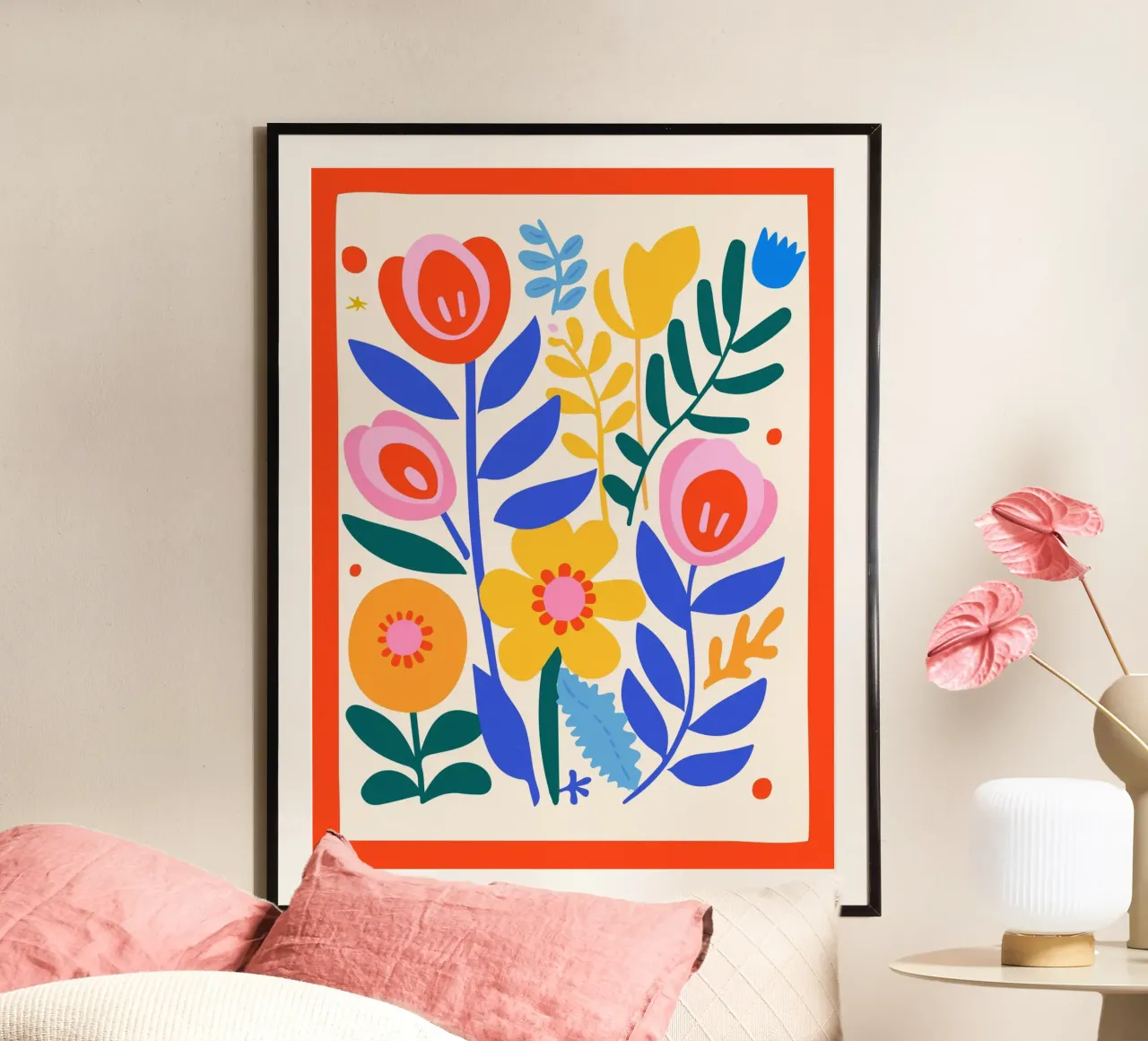 Vibrant floral splendour hahnemühle by Whole©