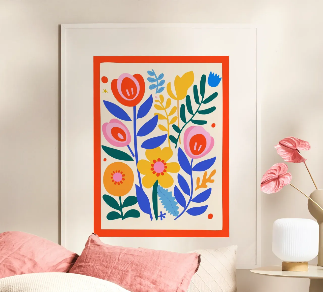 Vibrant floral splendour hahnemühle by Whole©