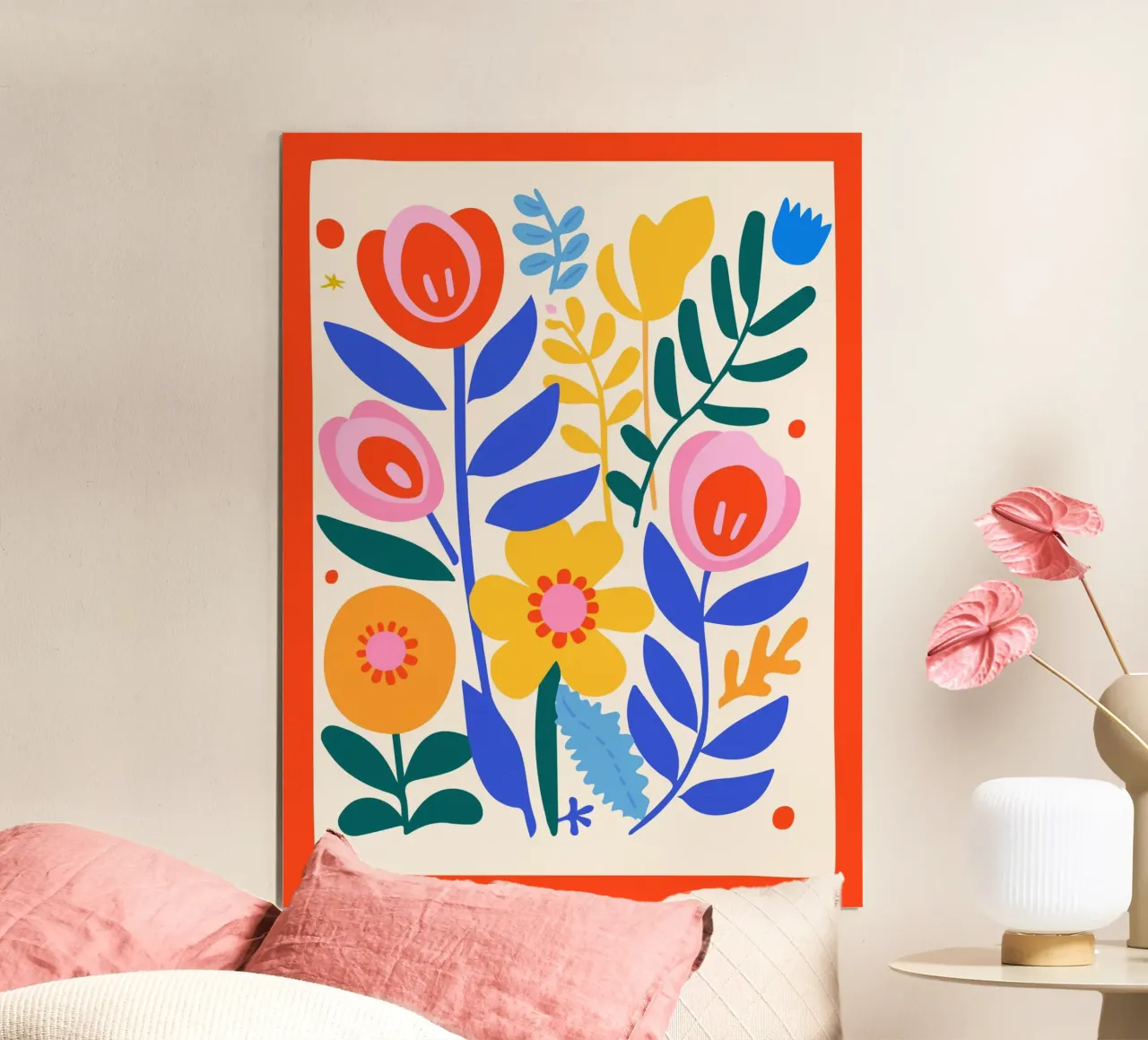 Vibrant floral splendour hahnemühle by Whole©