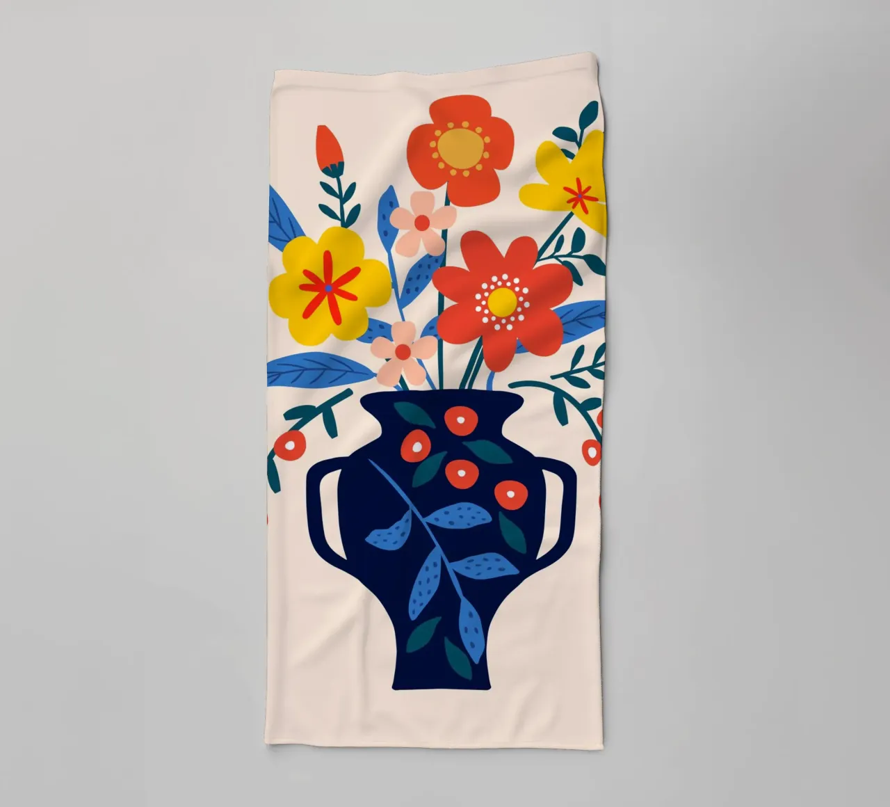 Vaso di fiori colorati asciugamano da bagno da Whole©