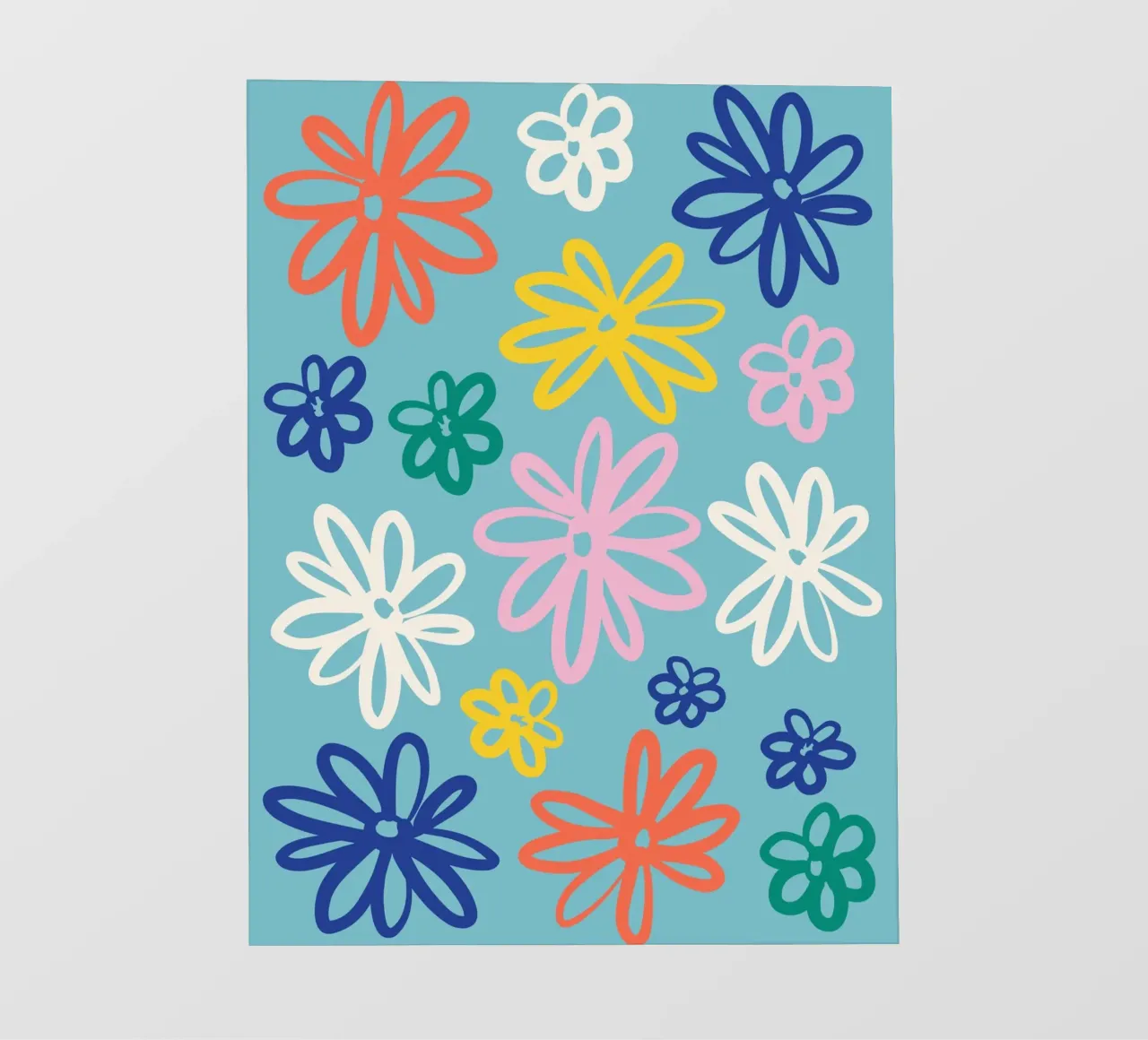 Gioia floreale colorata telo in pvc da Whole©