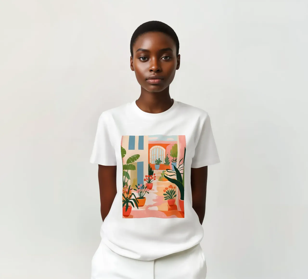 Cortile interno esotico t-shirt da Whole©