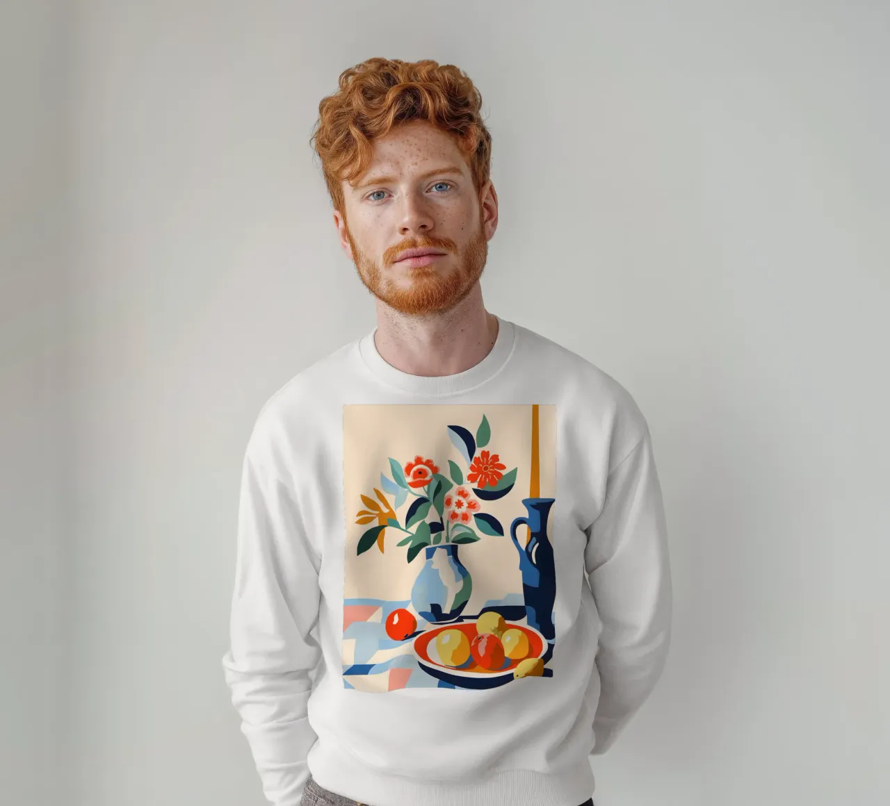 Vaso di fiori con frutta felpa da Whole©