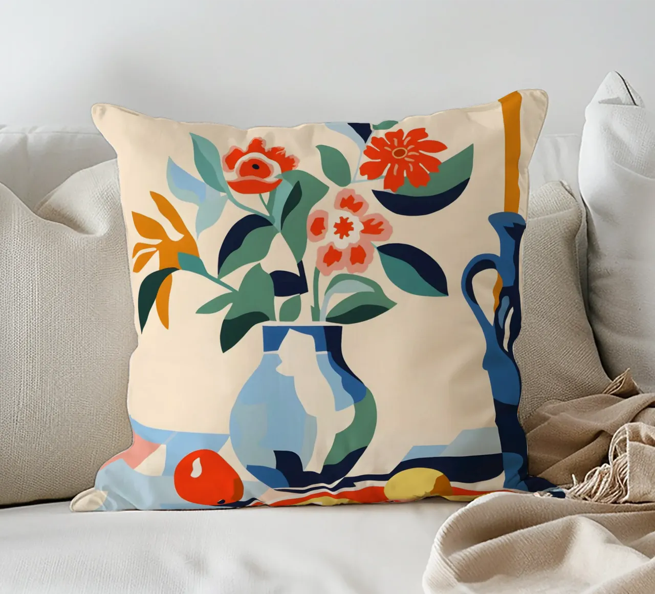 Vaso di fiori con frutta cuscino da Whole©