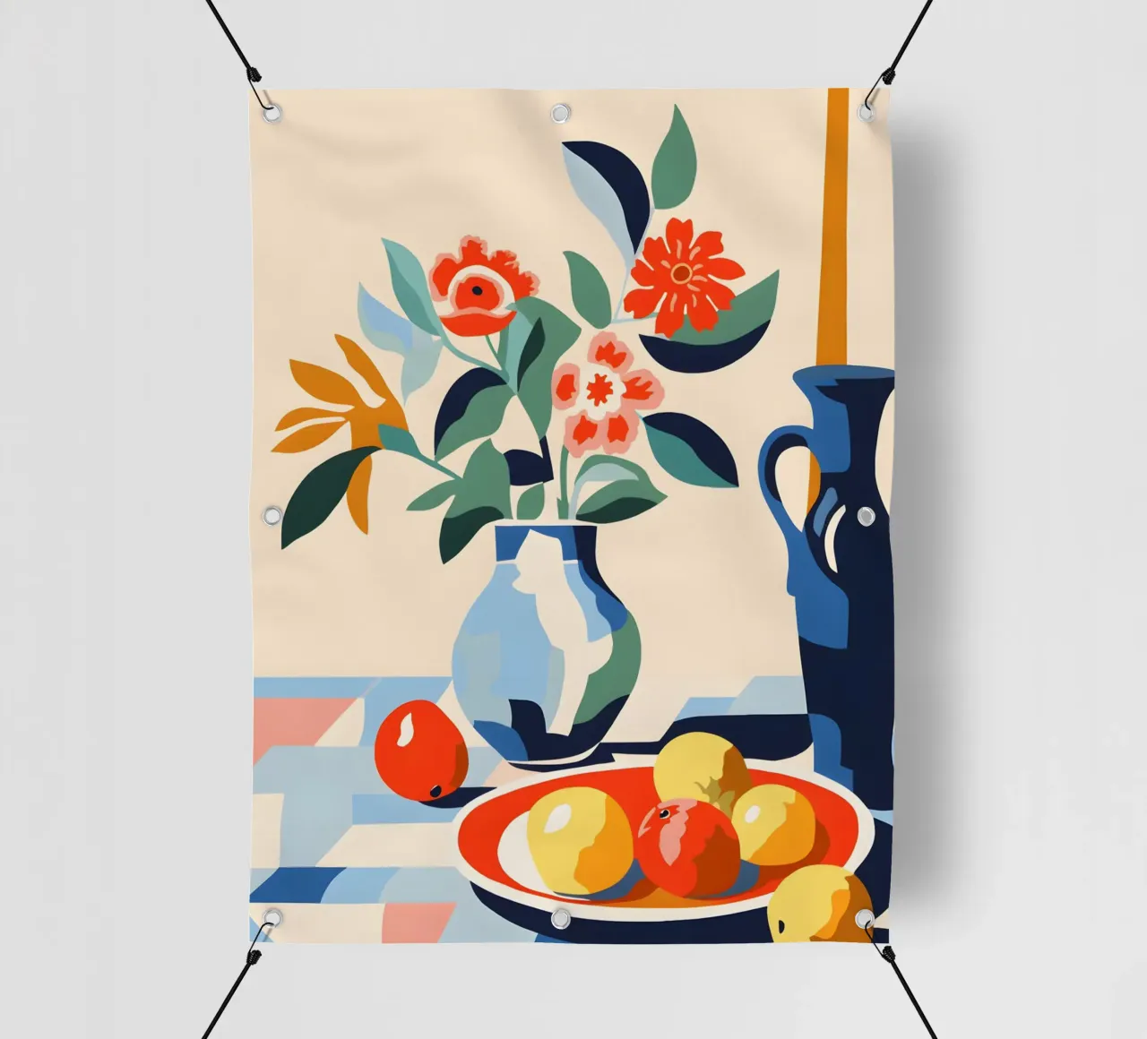 Vaso di fiori con frutta telo in pvc da Whole©