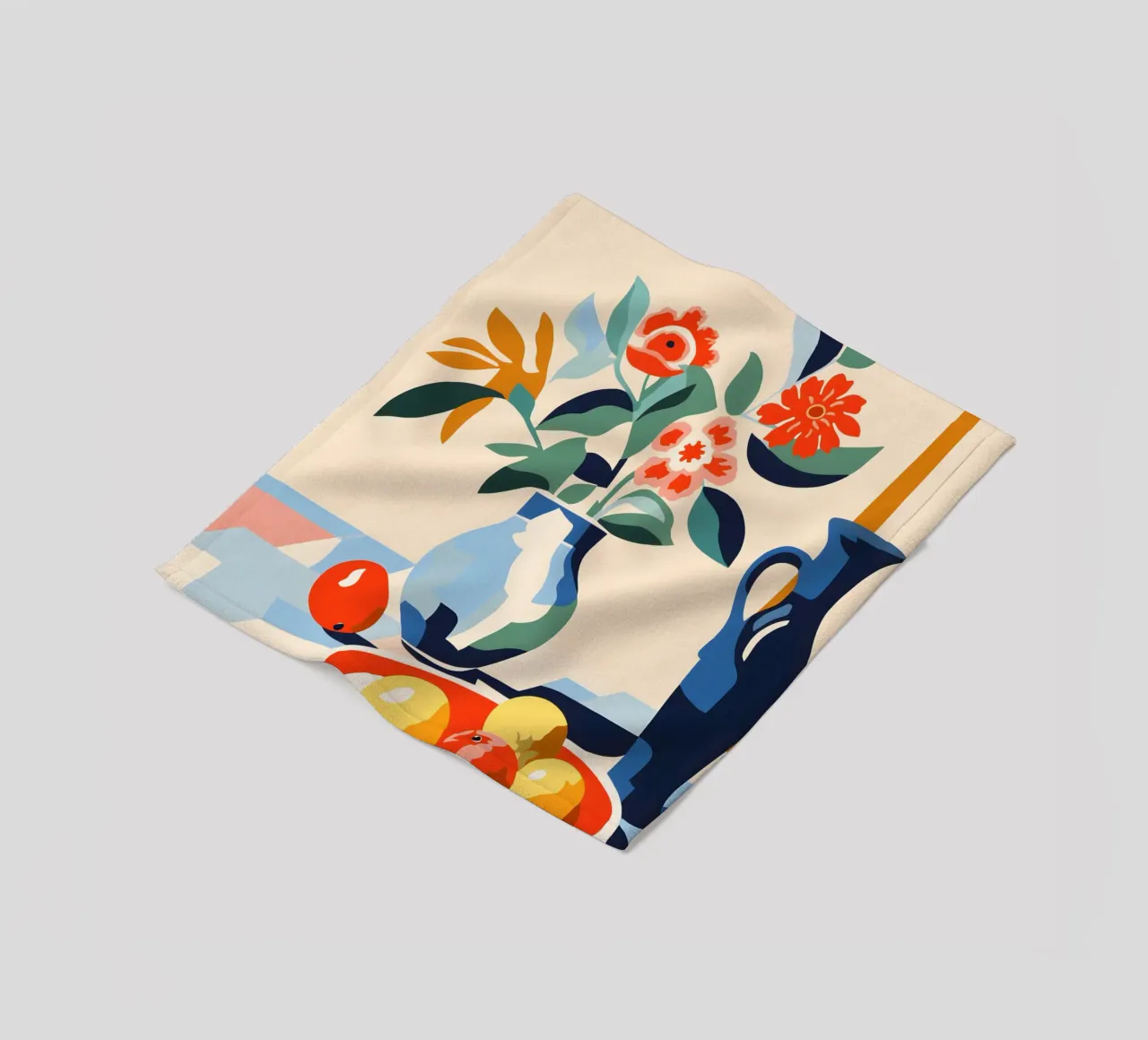 Vaso di fiori con frutta coperta in pile da Whole©