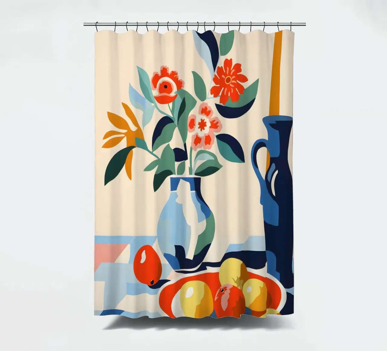 Vaso di fiori con frutta tenda da doccia da Whole©