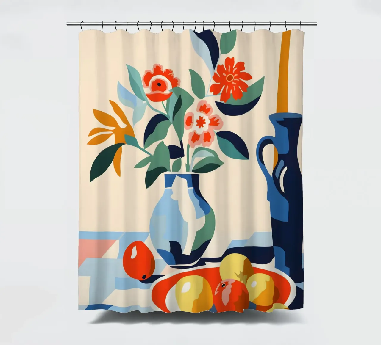 Vaso di fiori con frutta tenda da doccia da Whole©