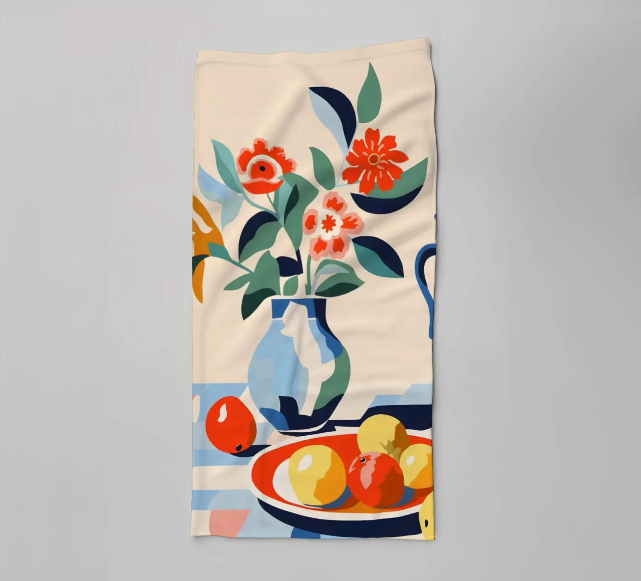 Vaso di fiori con frutta asciugamano da bagno da Whole©