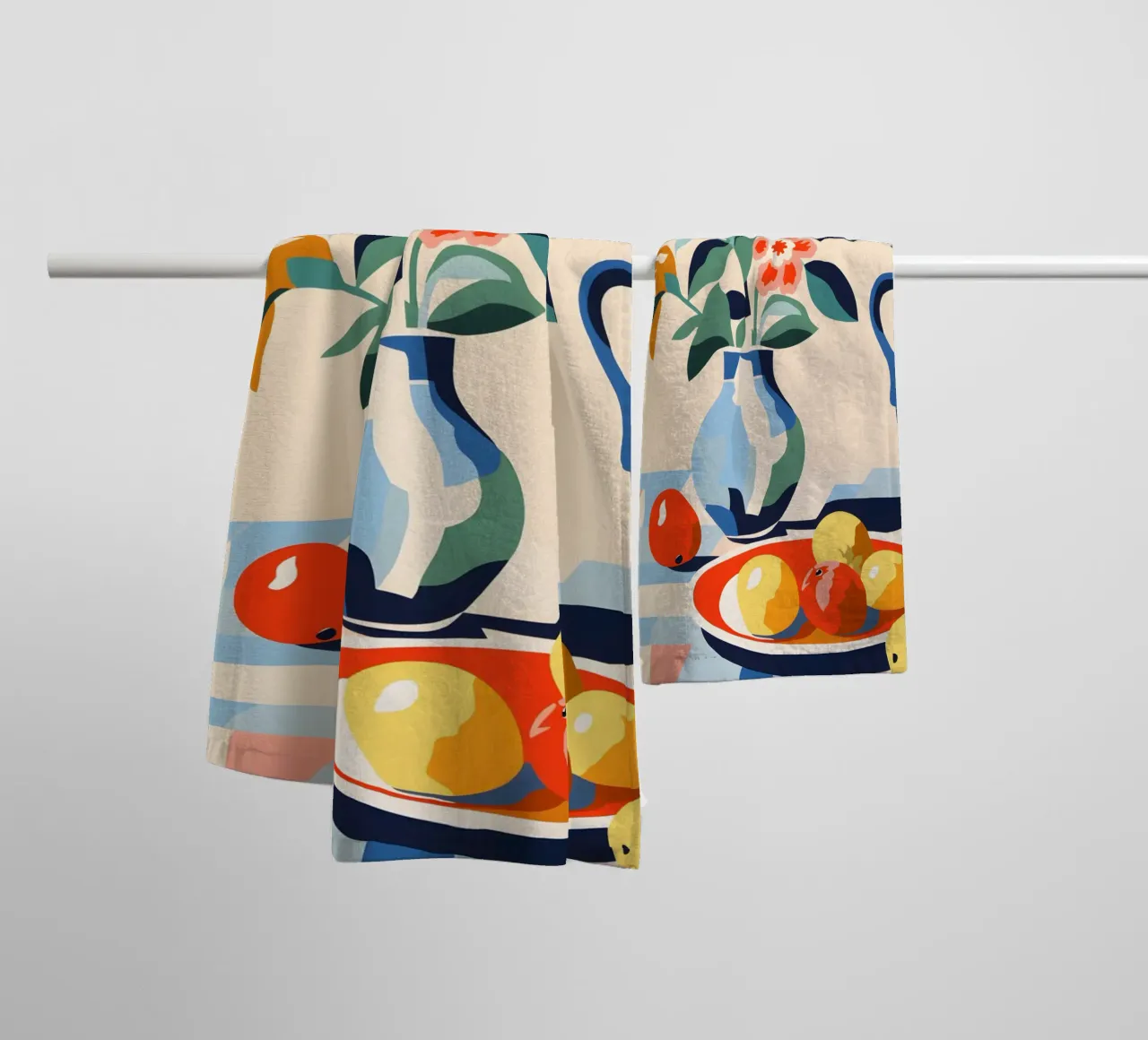 Vaso di fiori con frutta asciugamano da bagno da Whole©