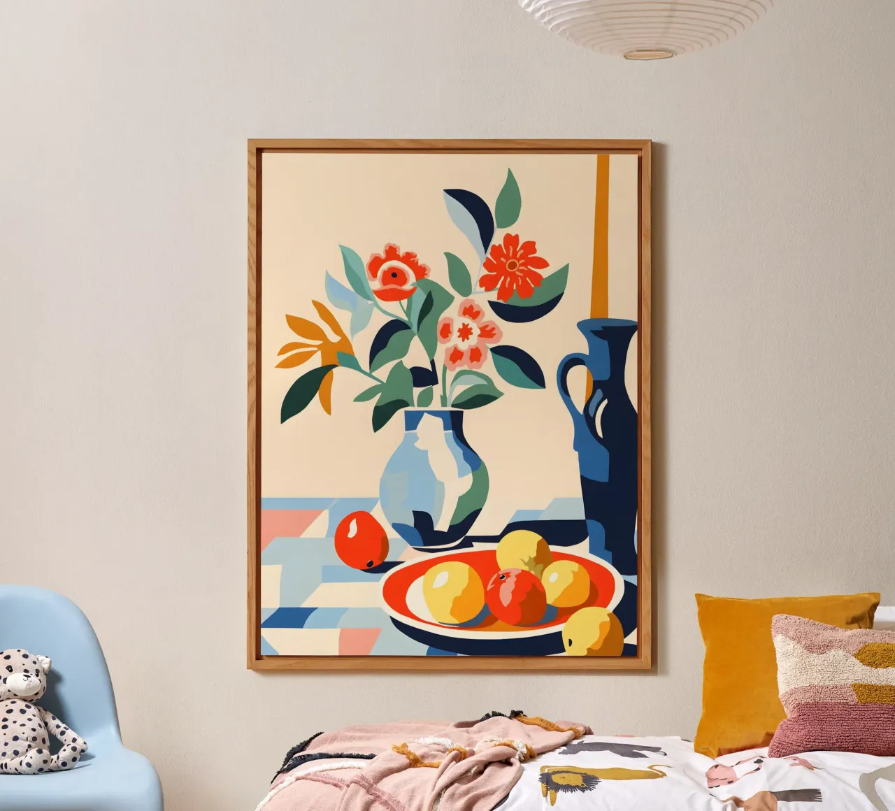 Vaso di fiori con frutta alluminio dibond da Whole©