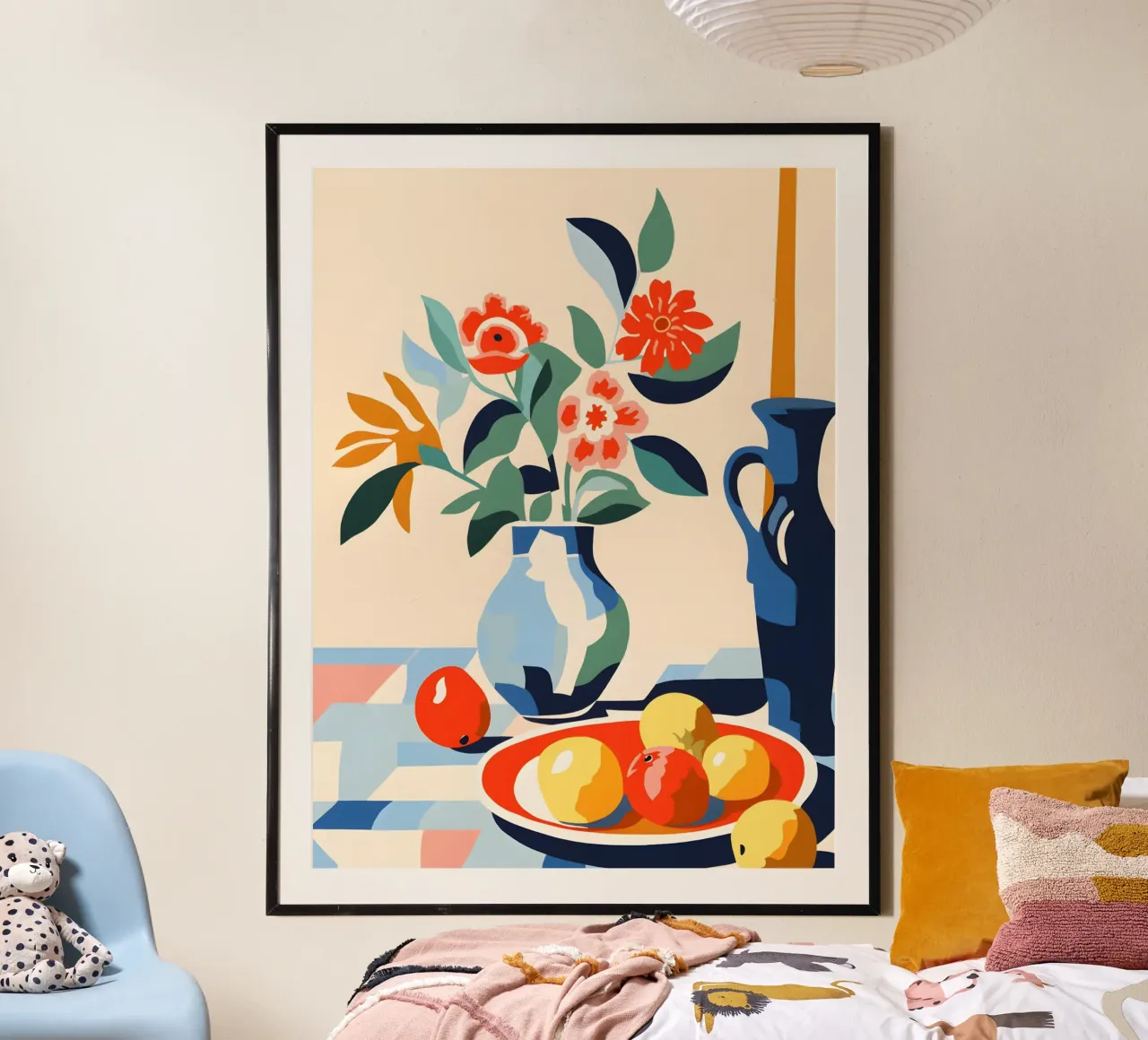 Vaso di fiori con frutta carta hahnemühle da Whole©