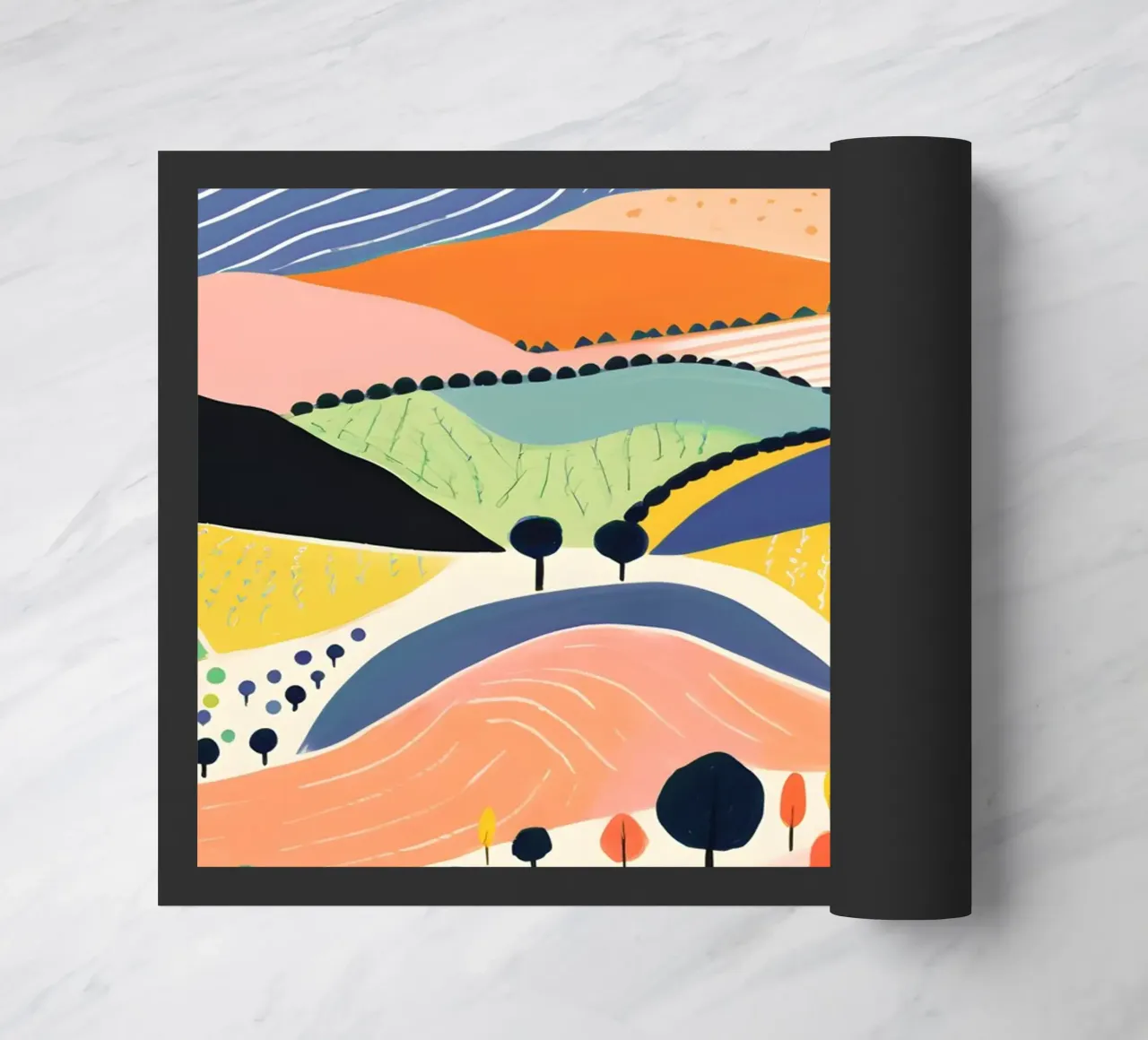 Paesaggio collinare colorato zerbino da Whole©