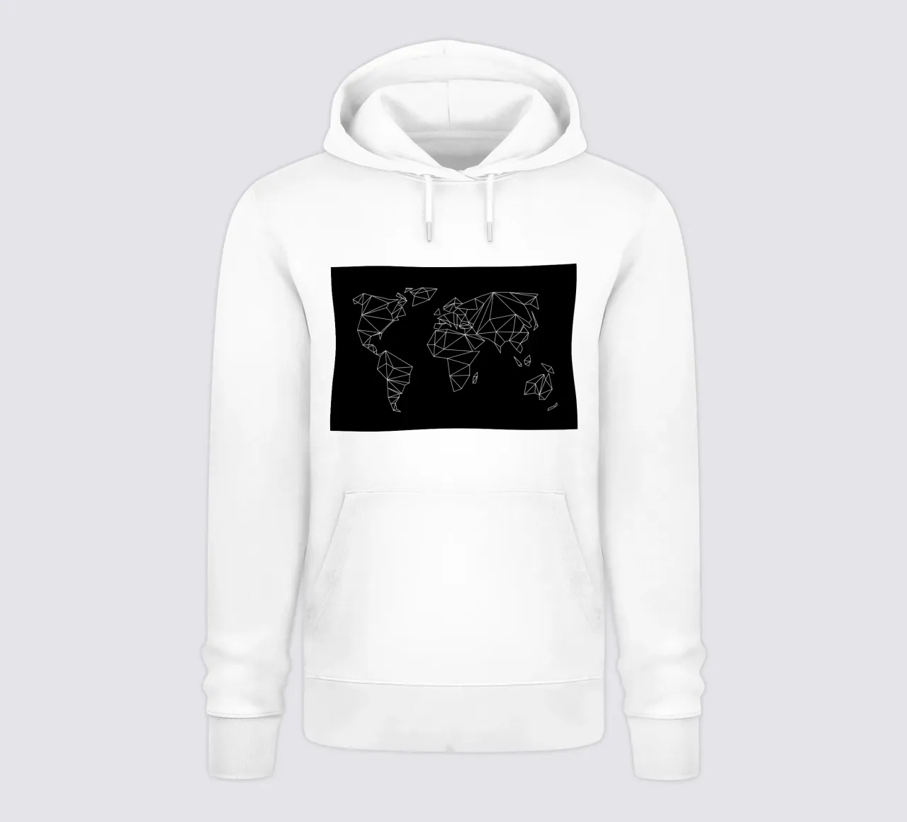 Geometrical World - black felpa con cappuccio da Studio Nahili