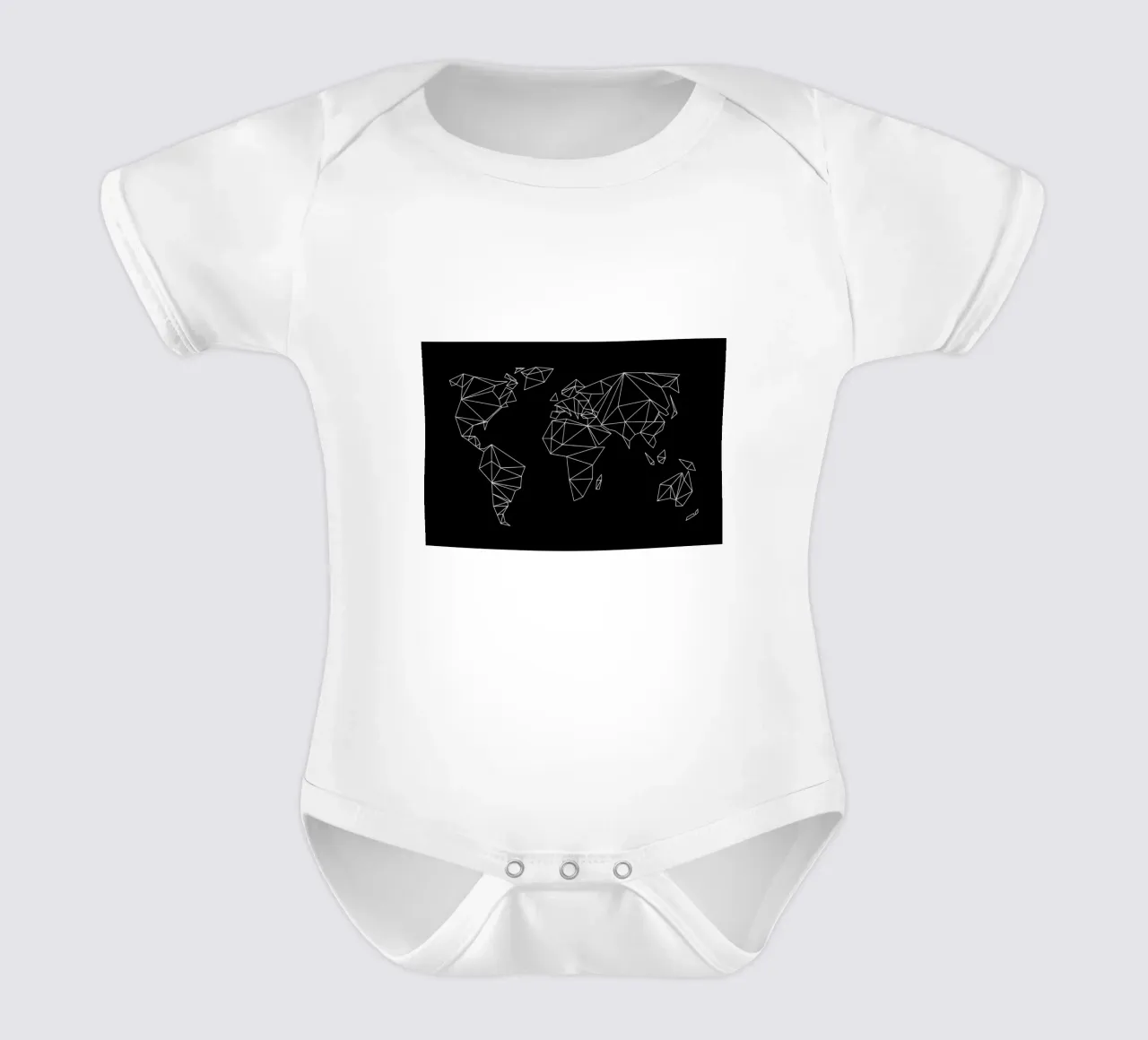 Geometrical World - black body neonato maniche corte da Studio Nahili