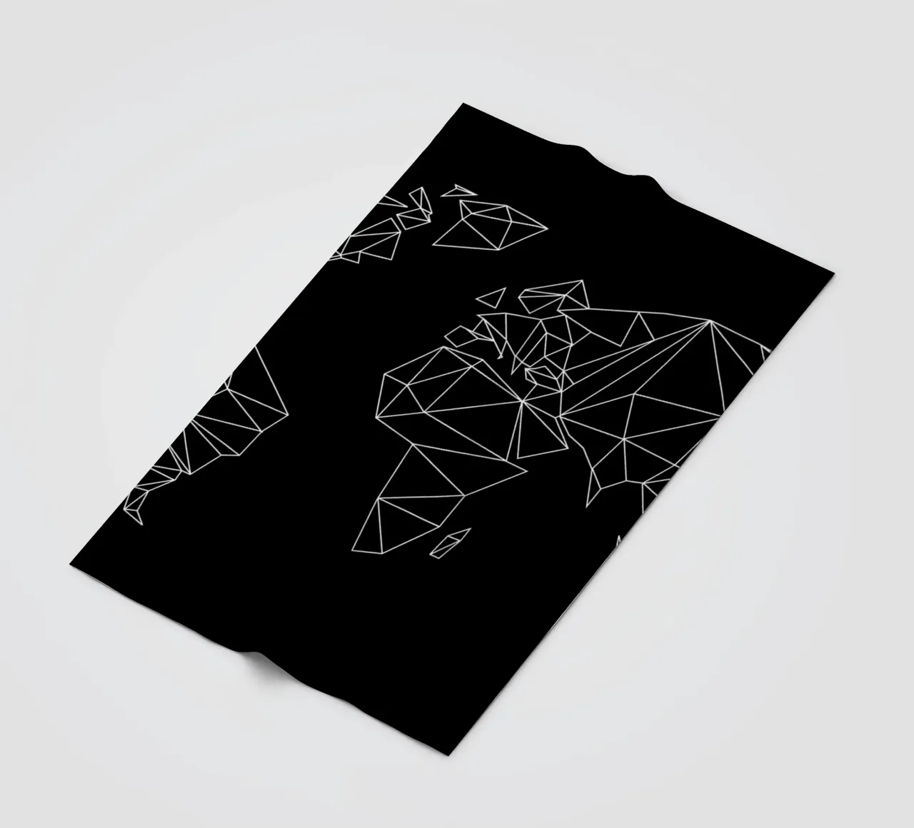 Geometrical World - black coperta in pile da Studio Nahili