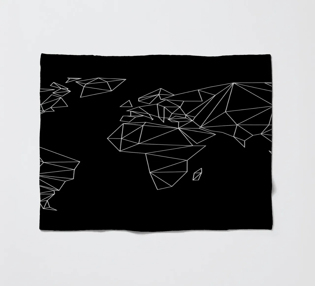 Geometrical World - black coperta in pile da Studio Nahili