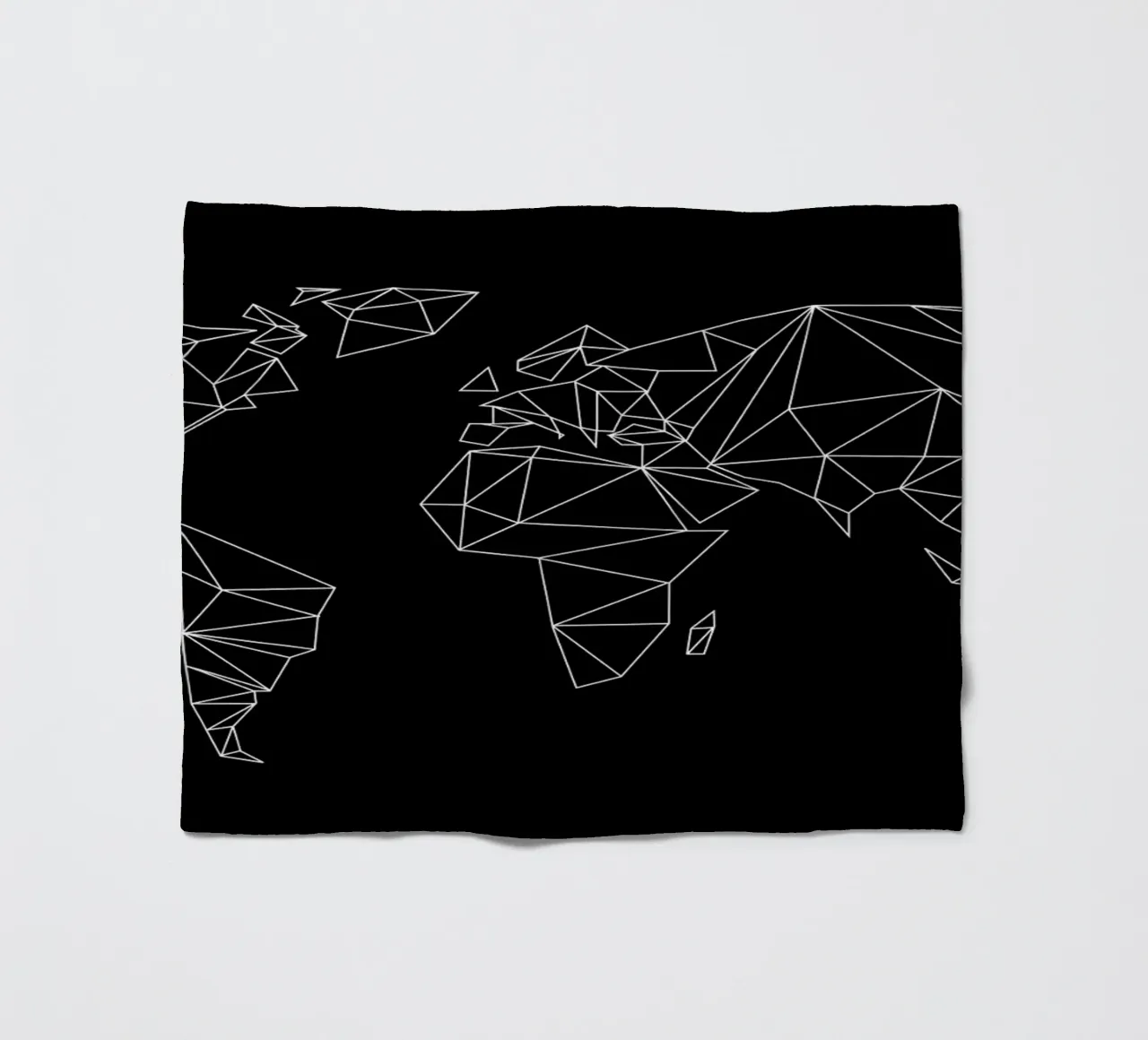 Geometrical World - black coperta in pile da Studio Nahili