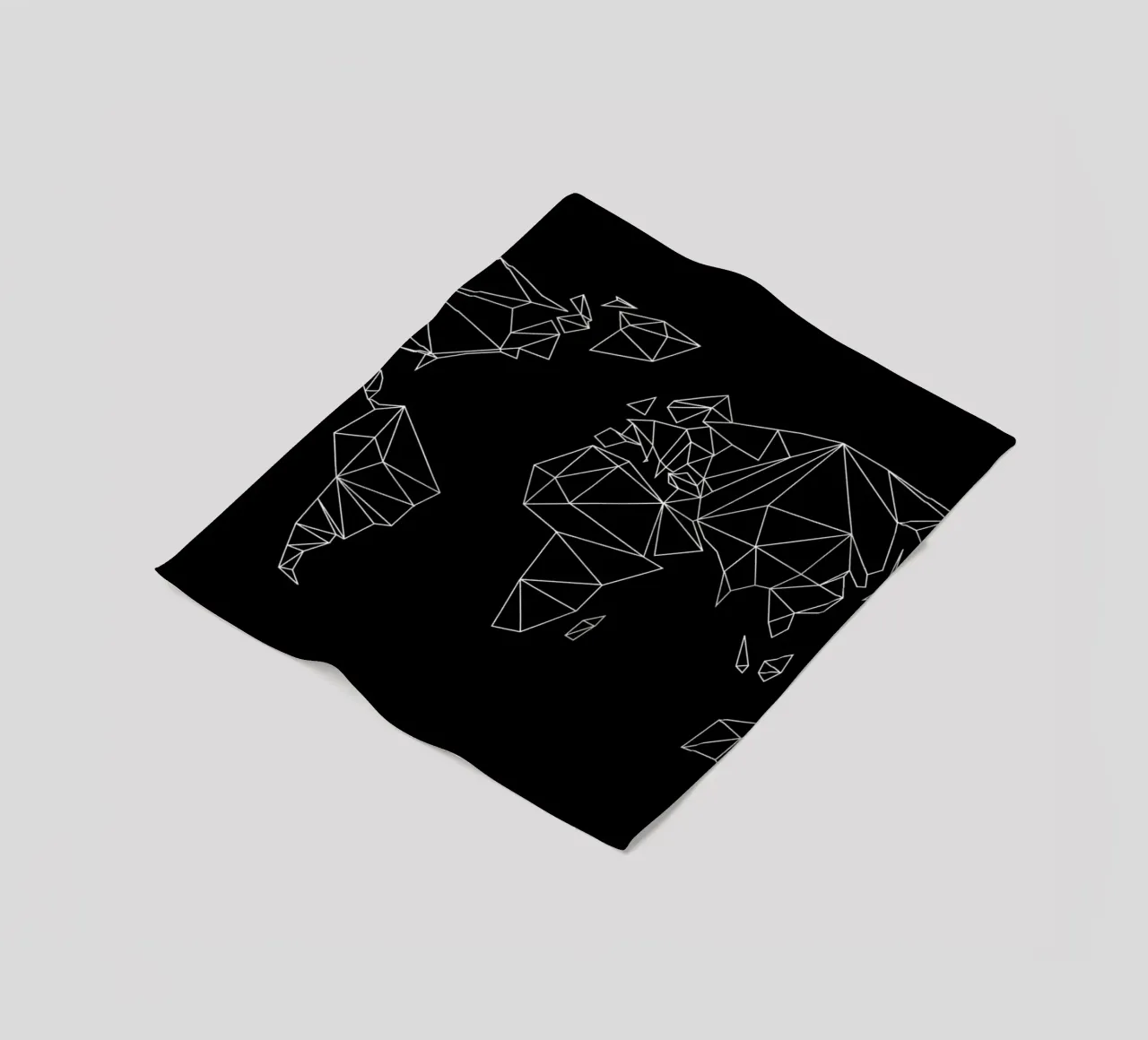 Geometrical World - black coperta in pile da Studio Nahili